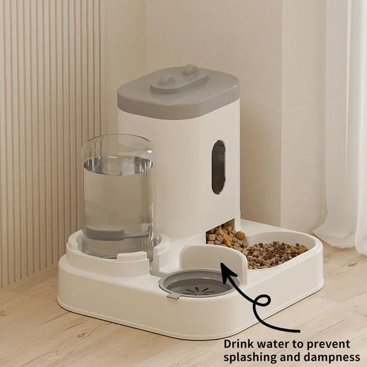 Distributeur automatique d'alimentation et d'eau pour chat