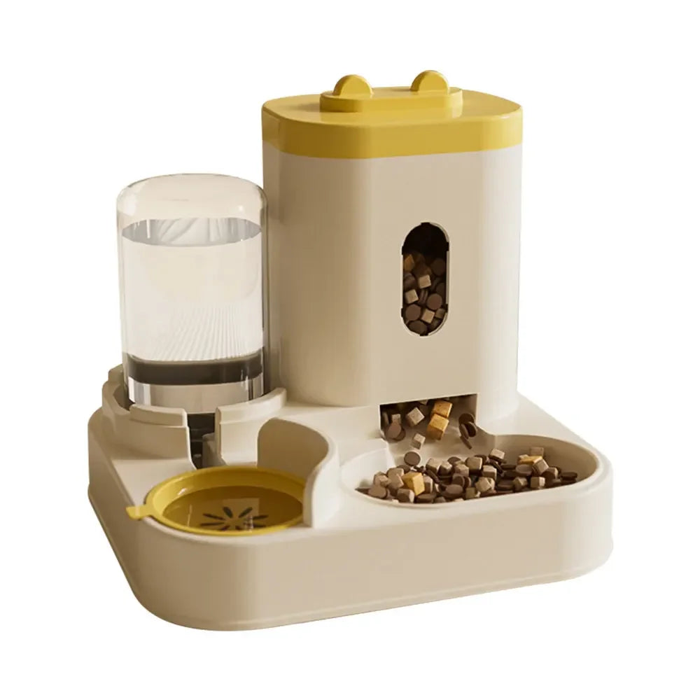 Distributeur automatique d'alimentation et d'eau pour chat