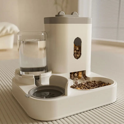 Distributeur automatique d'alimentation et d'eau pour chat