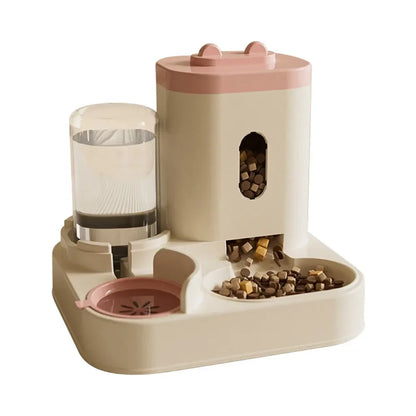 Distributeur automatique d'alimentation et d'eau pour chat